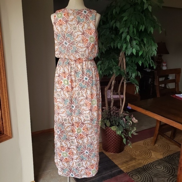 Enfocus Studio Sleeveless Vibrant Print Dress 6 - Picture 2 of 5